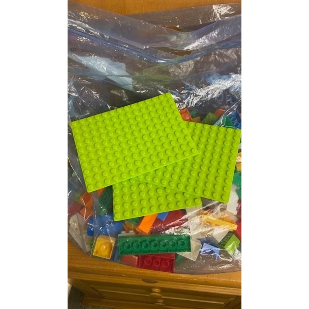 Slide Funny Blocks Marble Run Building Bricks Set with Baseplates Bulk Lot